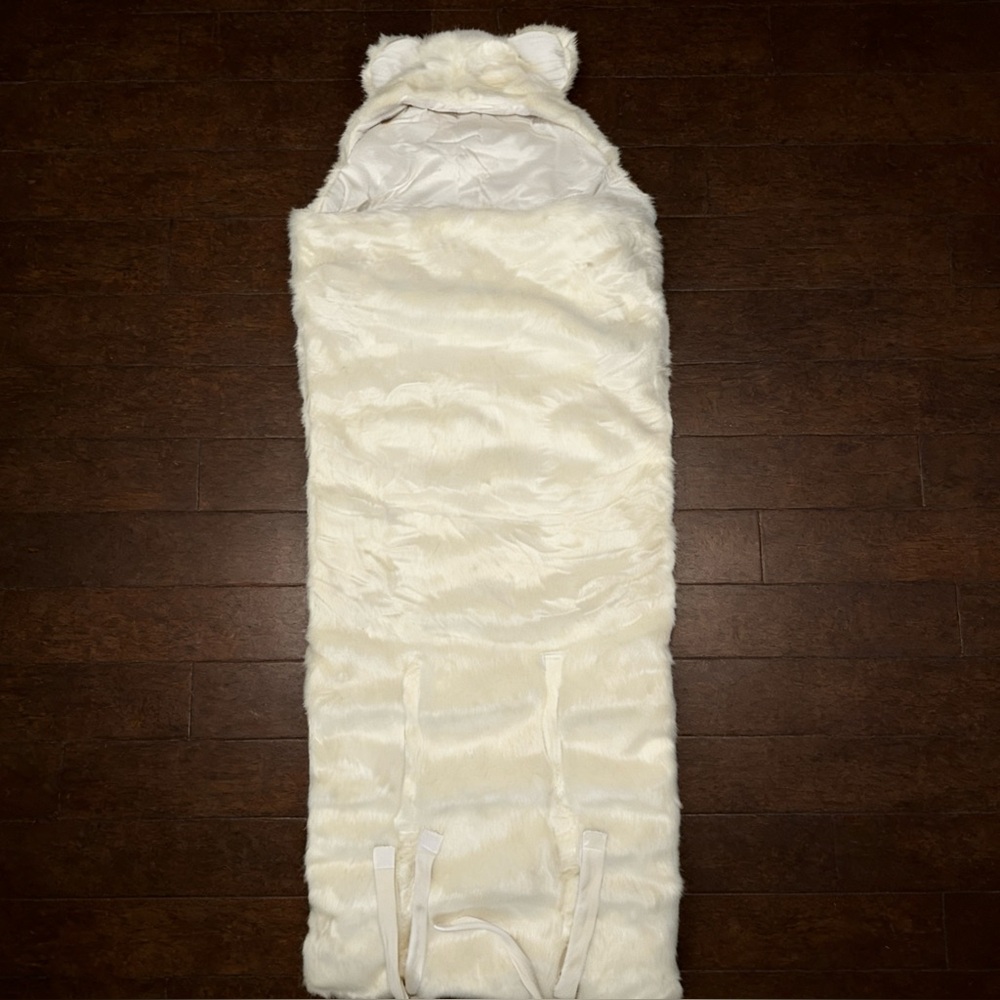 Faux Fur Ivory Bear Ears Sleeping Bag by Indigo Chapters
